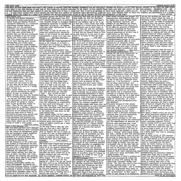 Faust - The Faust Tapes LP